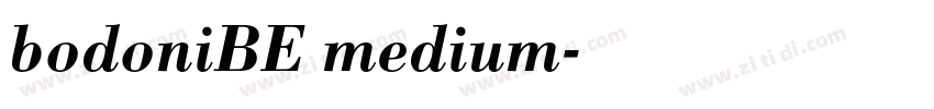 bodoniBE medium字体转换